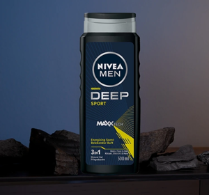 NIVEA MEN DEEP SPORT DUSCHGEL 3IN1 FÜR MÄNNER 500ML