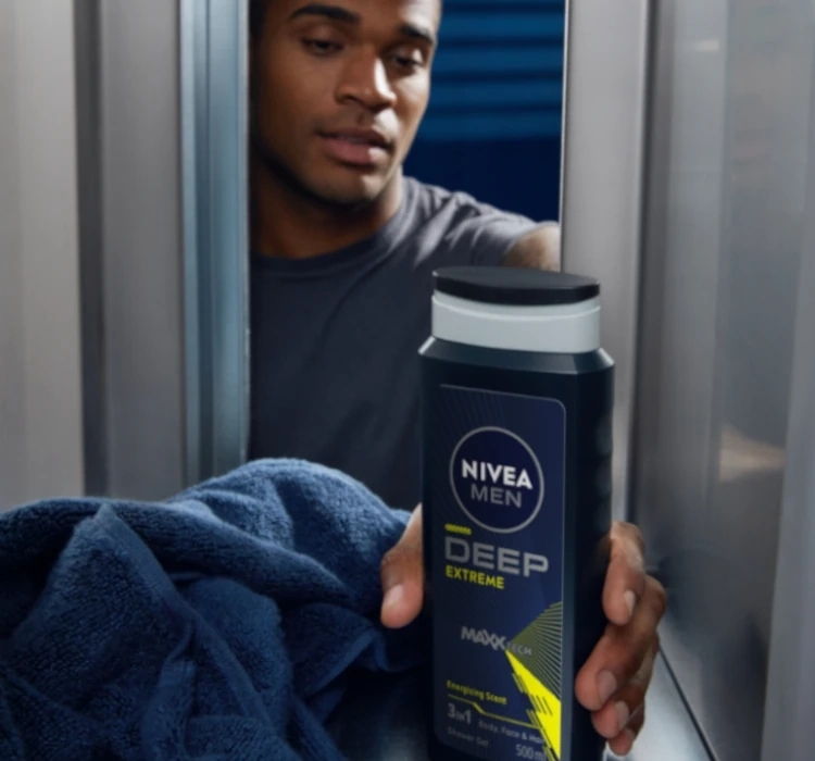 NIVEA MEN DEEP SPORT DUSCHGEL 3IN1 FÜR MÄNNER 500ML