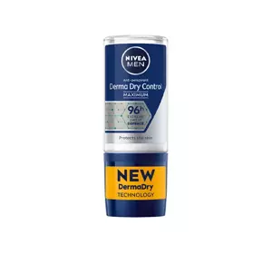 NIVEA MEN DERMA DRY CONTROL MAXIMUM ANTITRANSPIRANT ROLL ON FÜR MÄNNER 50ML