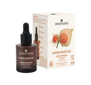 Orientana Ampulle - verjüngendes Gesichtsserum Ashwagandha Peptide Koenzym Q10 30ml