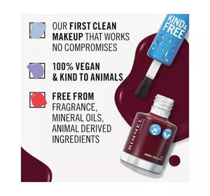 RIMMEL KIND & FREE VEGANER NAGELLACK 157 BERRY OPULENCE 8ML