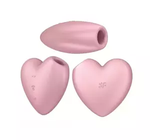 SATISFYER CUTIE HEART KLITORISSTIMULATOR LIGHT RED