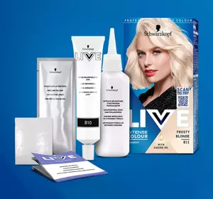 SCHWARZKOPF LIVE INTENSE COLOUR PERMANENT HAARFARBE B11 FROSTY BLONDE