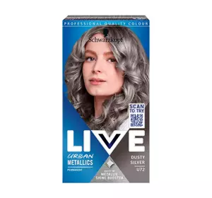 SCHWARZKOPF LIVE INTENSE COLOUR URBAN METALLICS HAARFÄRBEMITTEL U72 DUSTY SILVER