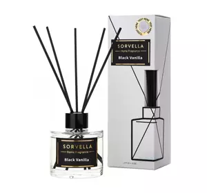 SORVELLA PREMIUM DUFTDIFFUSOR MIT STICKS BLACK VANILLA 120ML