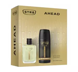 STR8 AHEAD AFTER SHAVE LOTION 50ML + DEODORANT SPRAY 150ML SET