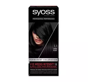 SYOSS PERMANENTE COLORATION HAARFARBE 1_1 SCHWARZ