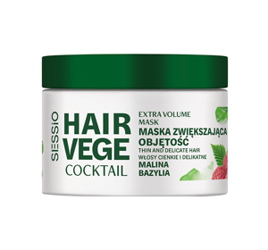 Sessio Hair Vege Coctail Haarmaske für mehr Volumen Himbeere Basilikum 250g