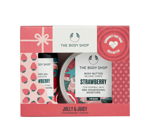 THE BODY SHOP JOLLY & JUICY STRAWBERRY TREATS MINI GESCHENKSET