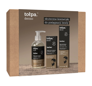 TOŁPA. DERMO BARBER. GESCHENKSET FÜR MÄNNER GEL + LOTION + BARTÖL