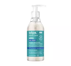 TOŁPA DERMO FACE SEBIO MAX EFEKT SPRUDELNDES GEL-PEELING MIT KAMPFER ZUR GESICHTSREINIGUNG 195ML