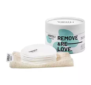 VEOLI BOTANICA REMOVE&RELOVE WIEDERVERWENDBARE KOSMETIKPADS 7 STÜCK + BEUTEL