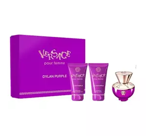 VERSACE DYLAN PURPLE POUR FEMME EDP SPRAY 50ML + BL 50ML + SG 50ML  