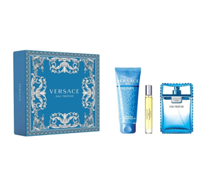 VERSACE EAU FRAICHE EDT 100ML + 10ML + SG 150ML SET