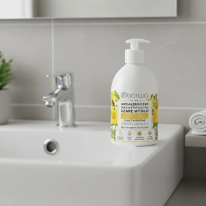 Barwa Hipoalergiczna Traditionelle polnische graue Flüssigseife mit Nachtkerzenöl 500 ml