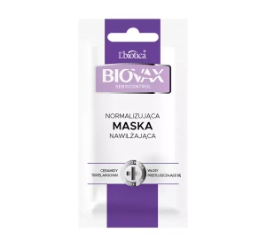 BIOVAX SEBOCONTROL NORMALISIERENDE FEUCHTIGKEITSMASKE FÜR HAARE 20ML