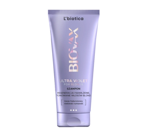 Kliknij na zdjęcie, aby je powiększyć BIOVAX ULTRA VIOLET FOR BLONDS SHAMPOO 200ML