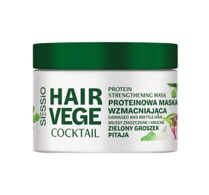 Sessio Hair Vege Cocktail Protein-Haarmaske zur Stärkung Grüne Erbse & Drachenfrucht 250g