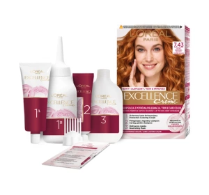 L'Oréal Paris Excellence Créme Haarfarbe 7.43 Kupfer-Gold-Blond