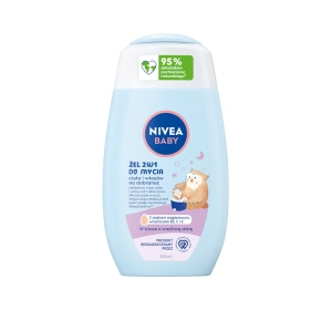 NIVEA BABY 2-in-1-Waschgel für Körper und Haare zum Schlafengehen für Kinder, 200 ml