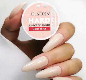 Claresa Hard & Easy Aufbaugel für Nägel Light Beige 45 g
