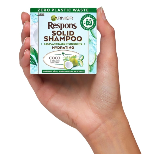 GARNIER RESPONS SOLID FESTES SHAMPOO COCO & ORGANIC ALOE VERA 60G