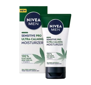 NIVEA MEN Sensitive Pro feuchtigkeitsspendende Gesichtscreme mit Hanfsamen 75ml