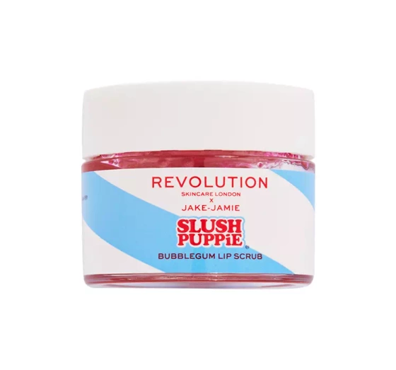 REVOLUTION SKINCARE JAKE JAMIE X SLUSH PUPPIE LIP SCRUB BUBBLEGUM 13G