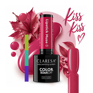 Claresa Hybrid-Nagellack „Lipstick Muse 8“, 5 g