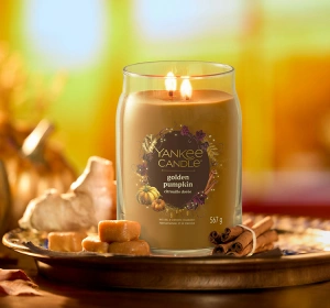 Yankee Candle Signature Große Duftkerze Golden Pumpkin 567 g