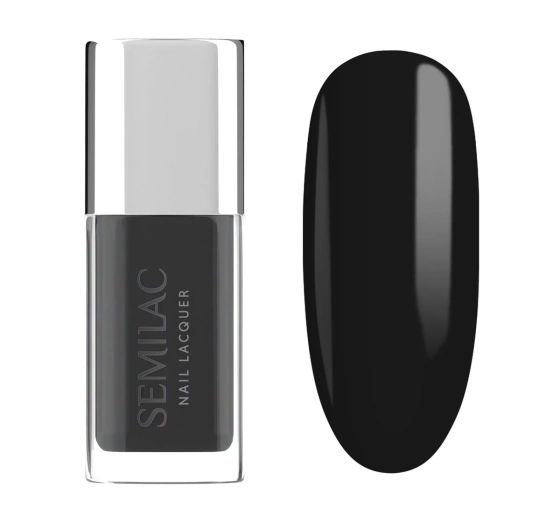 Kliknij na zdjęcie, aby je powiększyć Semilac Nail Lacquer Klassischer Nagellack 109 Classic Black 9 ml