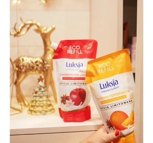LUKSJA CREAMY & SOFT FLÜSSIGSEIFE WÜRZIGE ORANGE REFILL 900ML