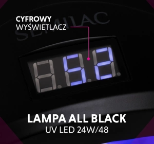 Semilac All Black! UV LED Lampe 24/48W