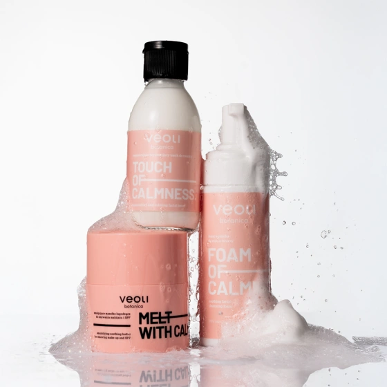 Veoli Botanica Melt With Calmness Emulgierende Make-up-Entfernungsbutter für empfindliche Haut 40 g