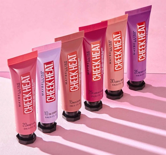 Kliknij na zdjęcie, aby je powiększyć MAYBELLINE CHEEK HEAT WANGENROUGE 15 NUDE BLUSH 10ML