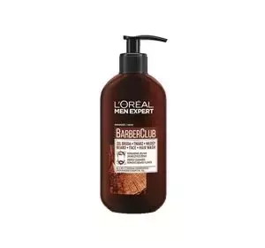 L'Oréal Paris Men Expert Barber Club Waschgel für Bart, Gesicht und Haare 200 ml
