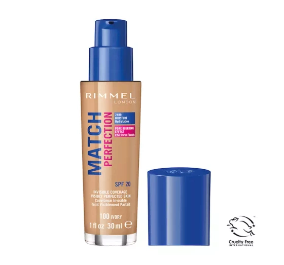 RIMMEL MATCH PERFECTION MAKE UP GRUNDIERUNG SPF 20 IVORY 100