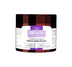 BIOVAX SEBOCONTROL NORMALISIERENDE FEUCHTIGKEITSMASKE FÜR HAARE 250ML