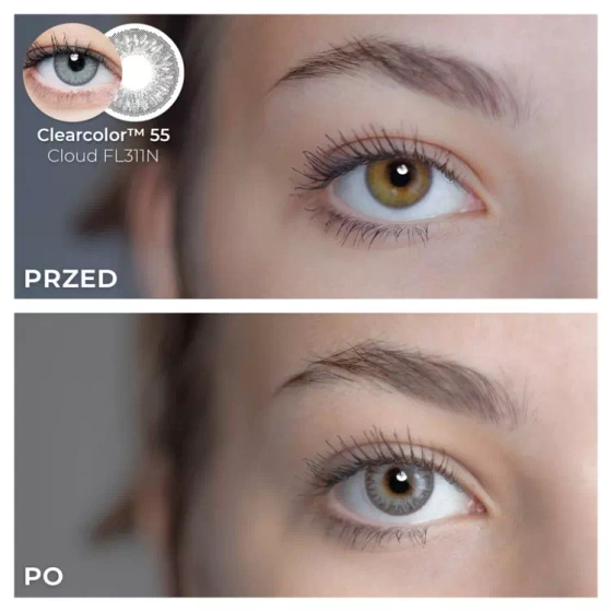 Kliknij na zdjęcie, aby je powiększyć CLEARLAB CLEARCOLOR 55 CLOUD FARBIGE MONATSLINSEN 2 STÜCK