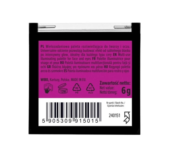 Wibo Quattro Aufhellende Palette für Gesicht und Augen 6g