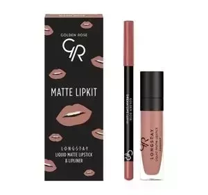 GOLDEN ROSE MATTE LIPKIT LIPPEN MAKE-UP-SET WARM NUDE