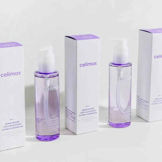 Kliknij na zdjęcie, aby je powiększyć Celimax Derma Nature Fresh Blackhead Jojoba Cleansing Oil Gesichtsreinigungsöl 150 ml