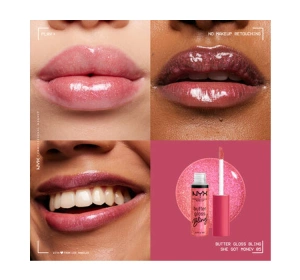 NYX PROFESSIONAL MAKEUP BUTTER GLOSS BLING LIPGLOSS 05 SHE GOT MONEY 8ML