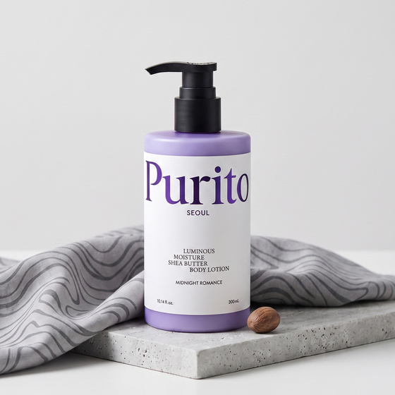 Purito Luminous Moisture Shea Butter Body Lotion – feuchtigkeitsspendende Körperlotion Midnight Romance 300 ml