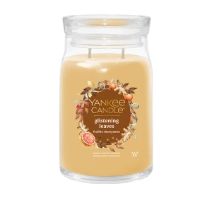 Yankee Candle Signature Große Duftkerze Glistening Leaves 567 g