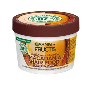 GARNIER FRUCTIS HAIR FOOD MACADAMIA GLÄTTENDE MASKE FÜR TROCKENES HAAR 400ML