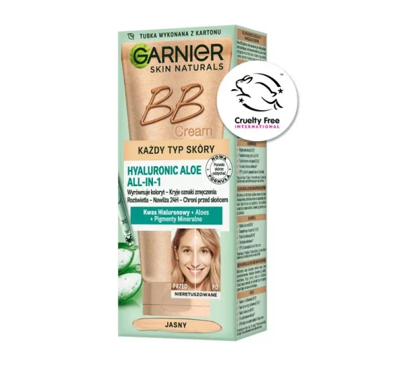GARNIER SKIN NATURALS HYALURONIC ALOE ALL-IN-1 FEUCHTIGKEITSSPENDENDE BB CREME LIGHT 50ML