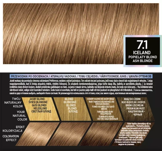Kliknij na zdjęcie, aby je powiększyć L'Oréal Paris Preference Haarfarbe 7.1 Iceland