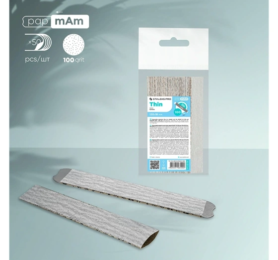 Kliknij na zdjęcie, aby je powiększyć Staleks Pro Wechselbare Feilen papmAm Thin Smart 22 100 grit 50 Stück