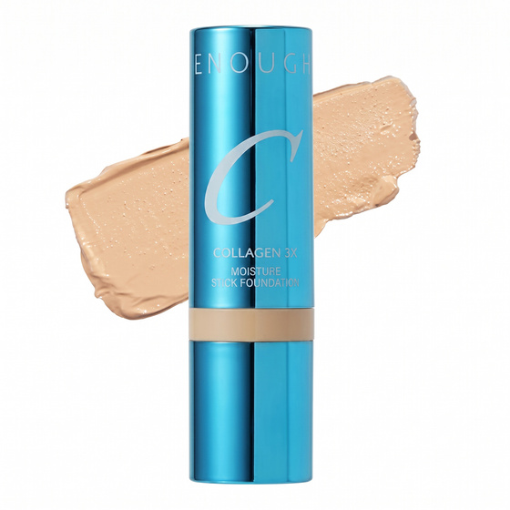 Enough 3X Moisture Stick – feuchtigkeitsspendende Gesichtsgrundierung im Stiftformat, LSF 50+, 21N, 14 g